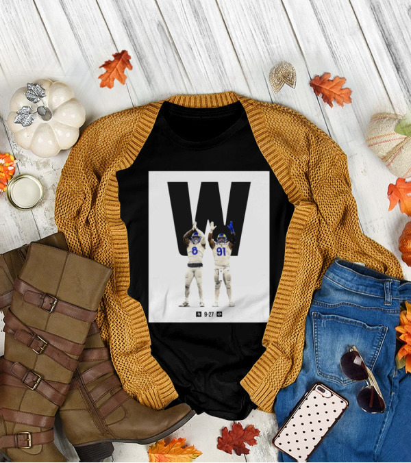 Los Angeles Rams Victory Over Minnesota Vikings 27-9 Featuring Iconic Players On Field T-Shirt