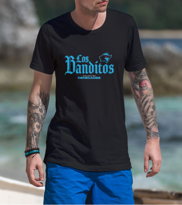 Los Banditos Arlington Renegades Texas Map Red Eyes T-Shirt