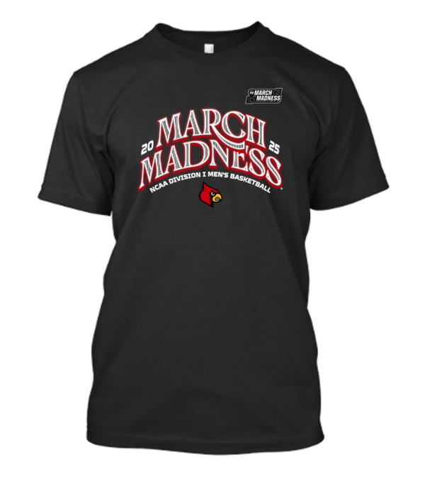 NCAA Division I Men's Basketball 2025 March Madness Louisville Cardinals Tournament T-Shirt