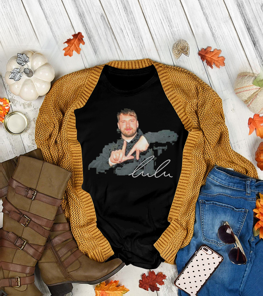 Luka Doncic Lulu LA Lakers Vintage Hand Sign T-Shirt