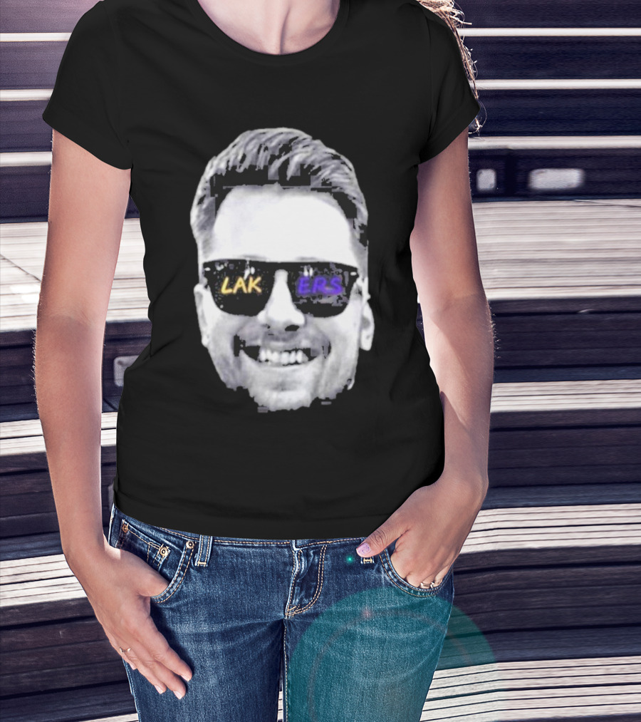 Luka Doncic Los Angeles Lakers Basketball Face Sunglasses T-Shirt
