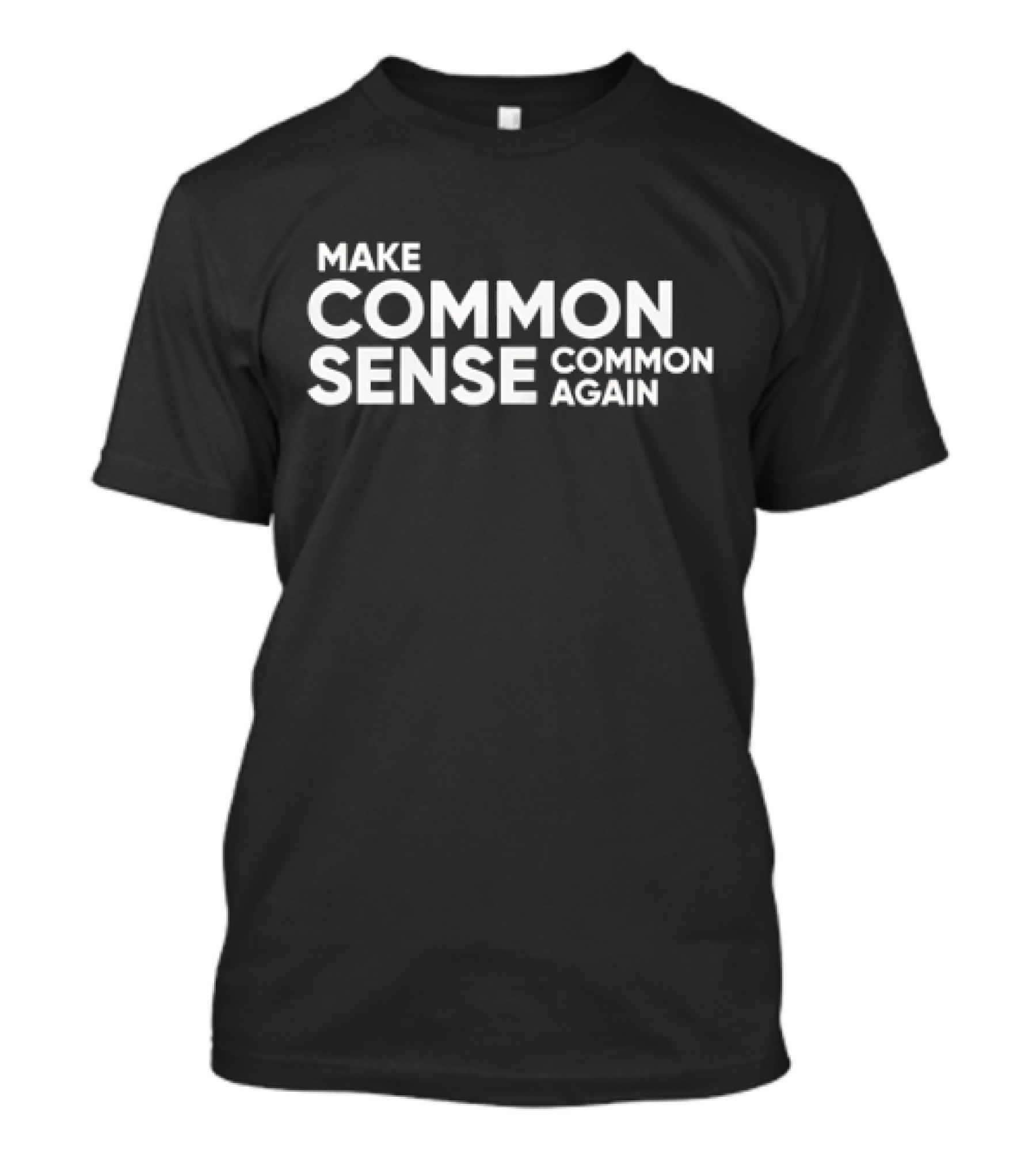 Discover The Phrase Make Common Sense Common Again For Thoughtful Expression T-Shirt