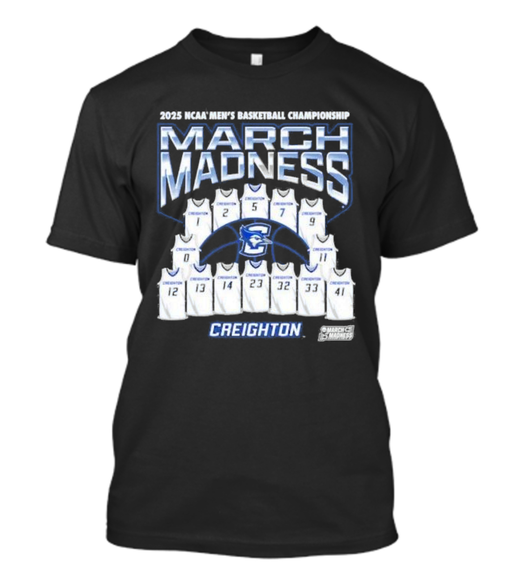 2025 NCAA Basketball Championship March Madness Creighton Bluejays T-Shirt