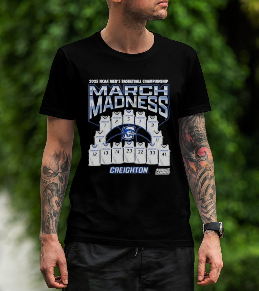 2025 NCAA Basketball Championship March Madness Creighton Bluejays T-Shirt