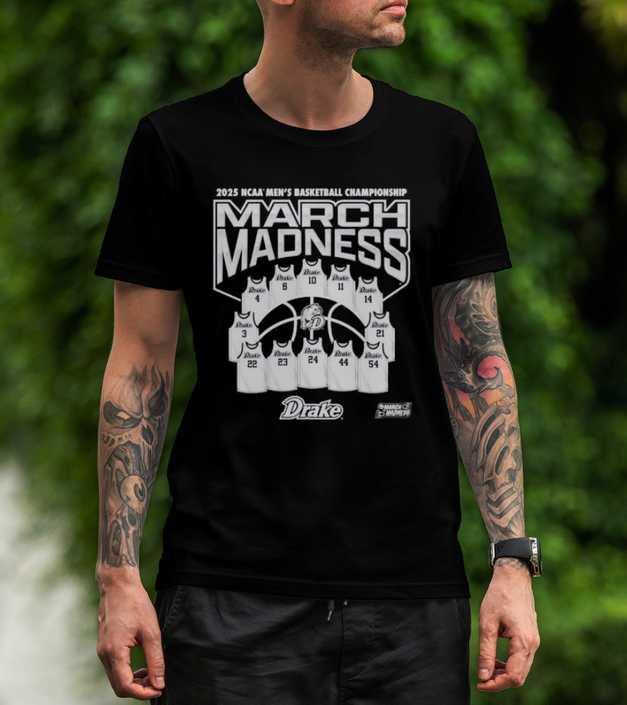 March Madness 2025 NCAA Men’s Basketball Championship Drake Bulldogs T-Shirt