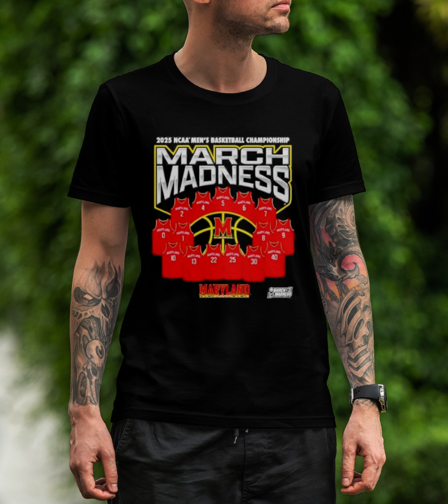 March Madness Maryland Terrapins Basketball 2025 NCAA Champions Vintage Jerseys T-Shirt