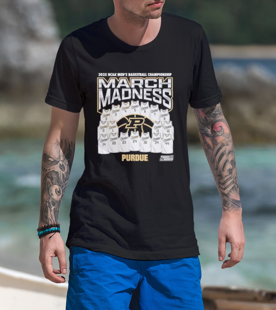 March Madness Purdue Boilermakers 2025 NCAA Men's Basketball Champions Jerseys T-Shirt