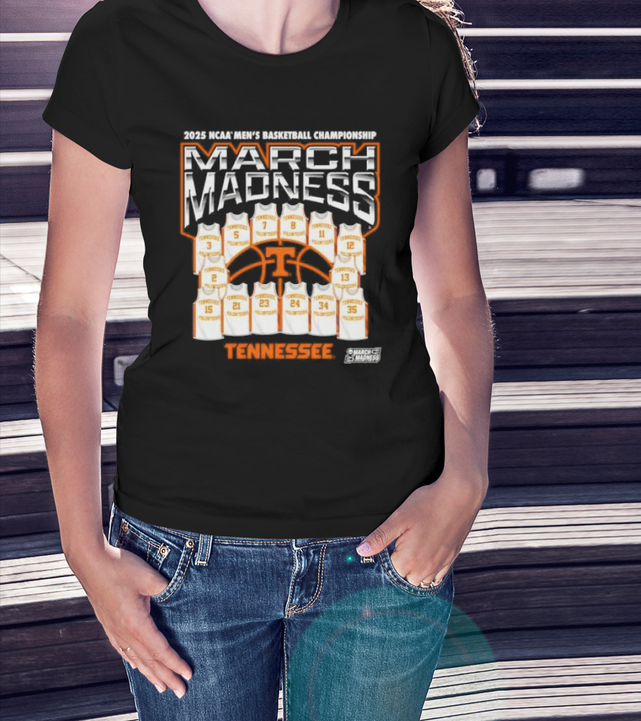 2025 NCAA Men’s Basketball Championship March Madness Tennessee Volunteers T-Shirt