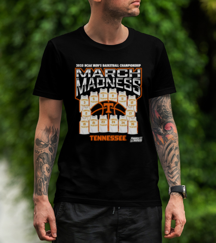 2025 NCAA Men’s Basketball Championship March Madness Tennessee Volunteers T-Shirt