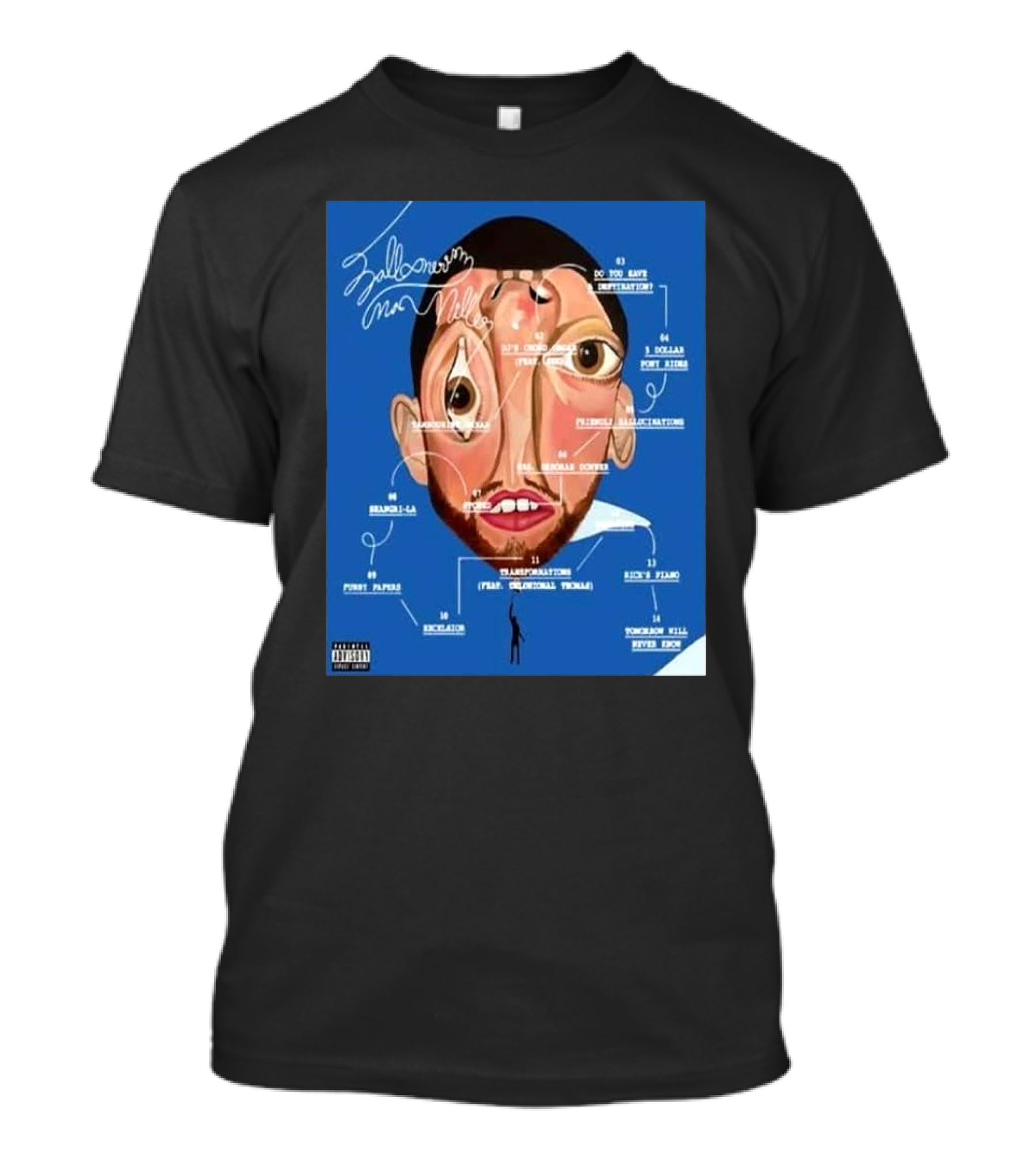 Balloonerism Mac Miller Full Tracklist Album Release January 17th 2025 T-Shirt