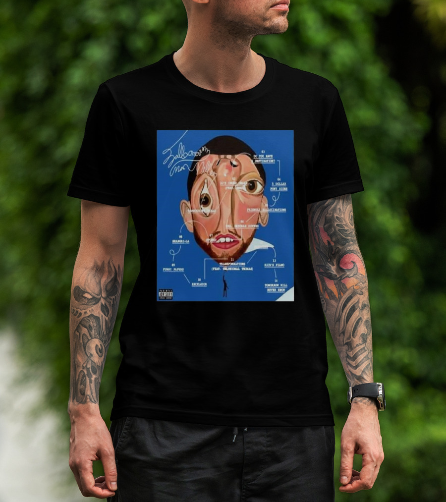 Balloonerism Mac Miller Full Tracklist Album Release January 17th 2025 T-Shirt