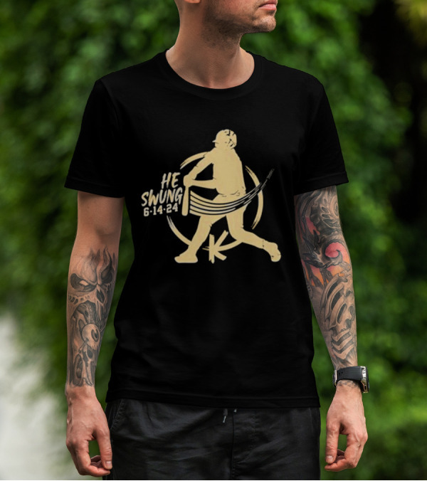 Madison Social He Swung Baseball 6 14 24 T-Shirt