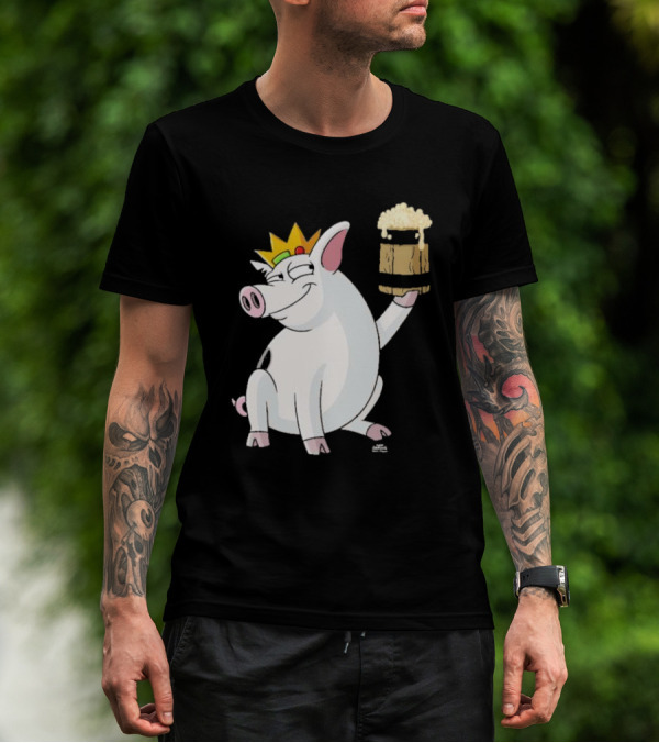 Merkimer Pig Cheers Crown Gildan Softstyle T-Shirt