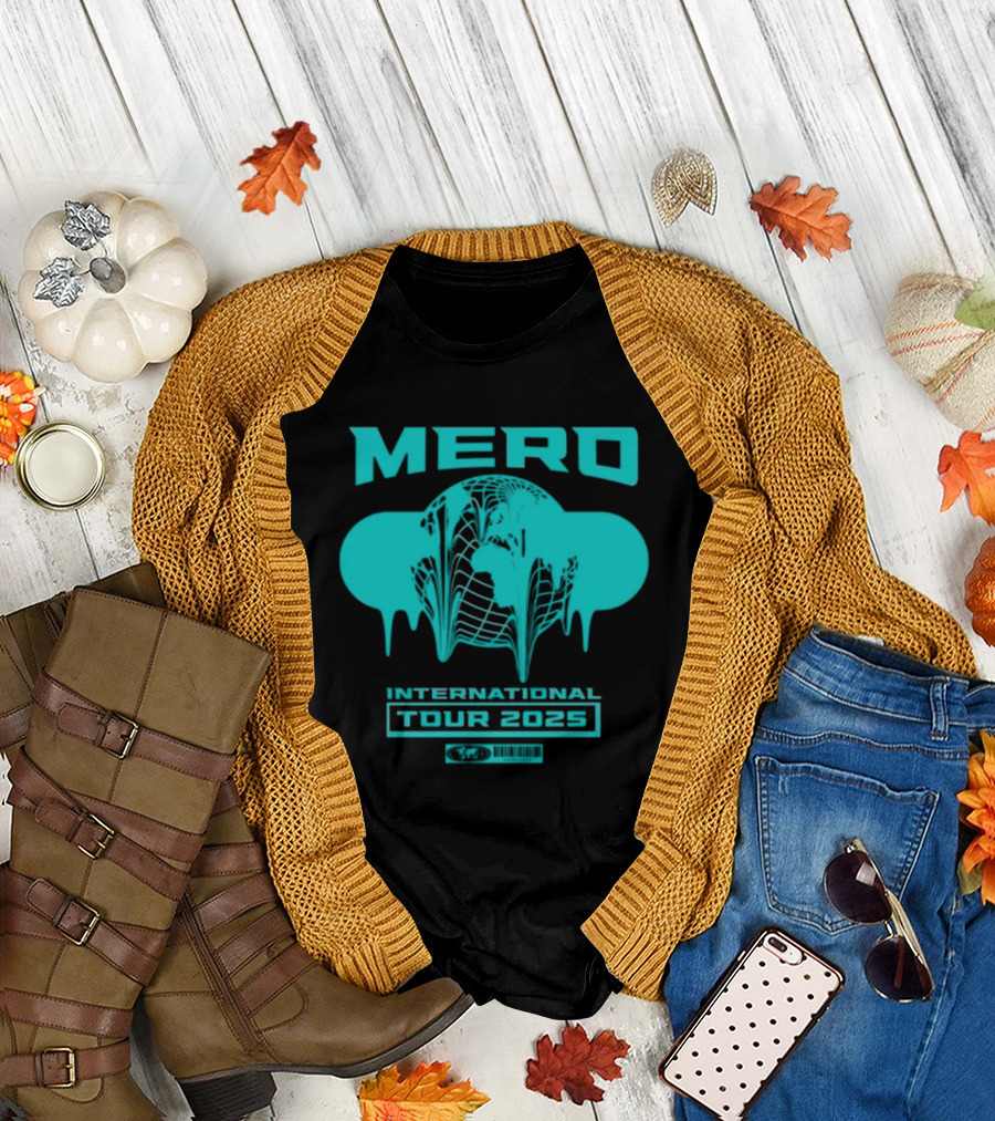 Mero International Tour 2025 Globe Drip T-Shirt