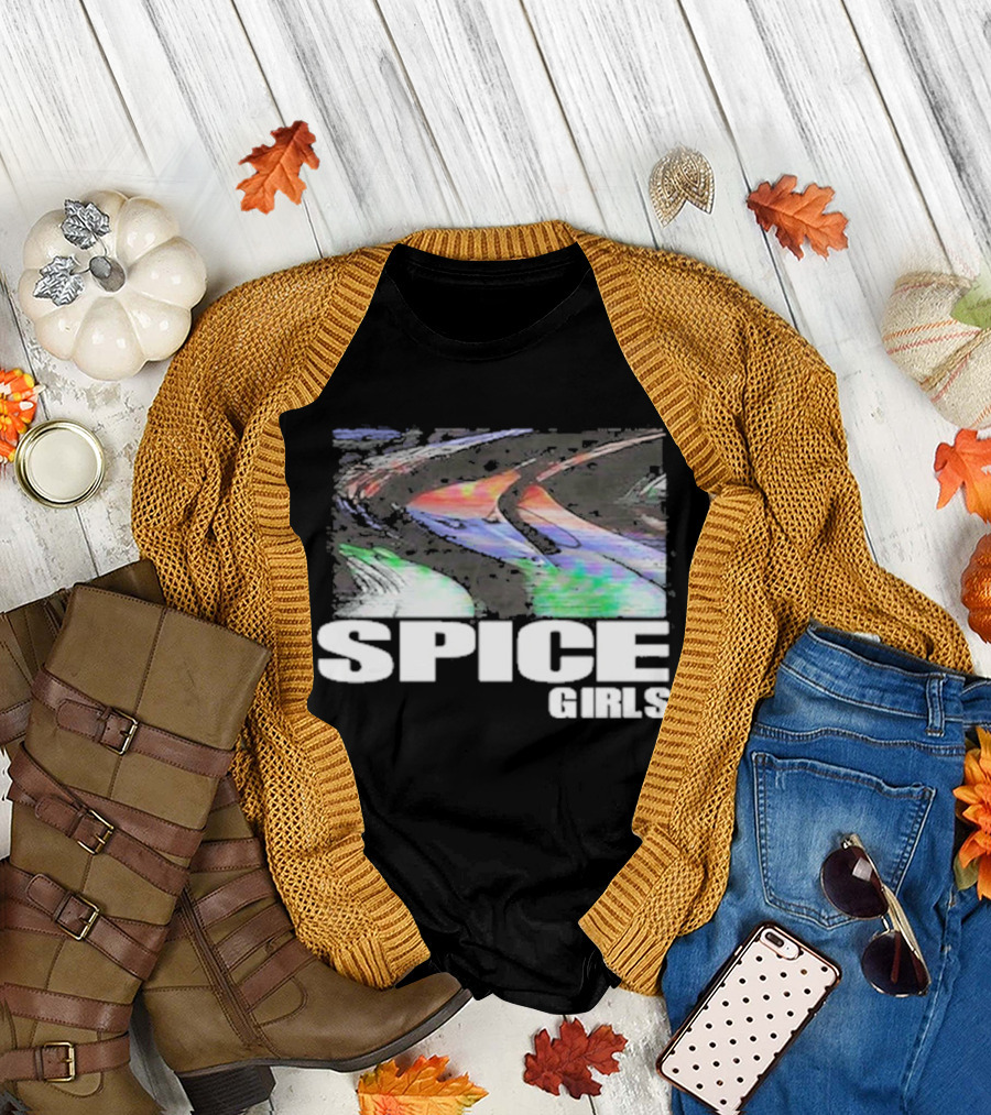 Methsyndicate Spice Girls Colorful Distorted Wave Aesthetic T-Shirt