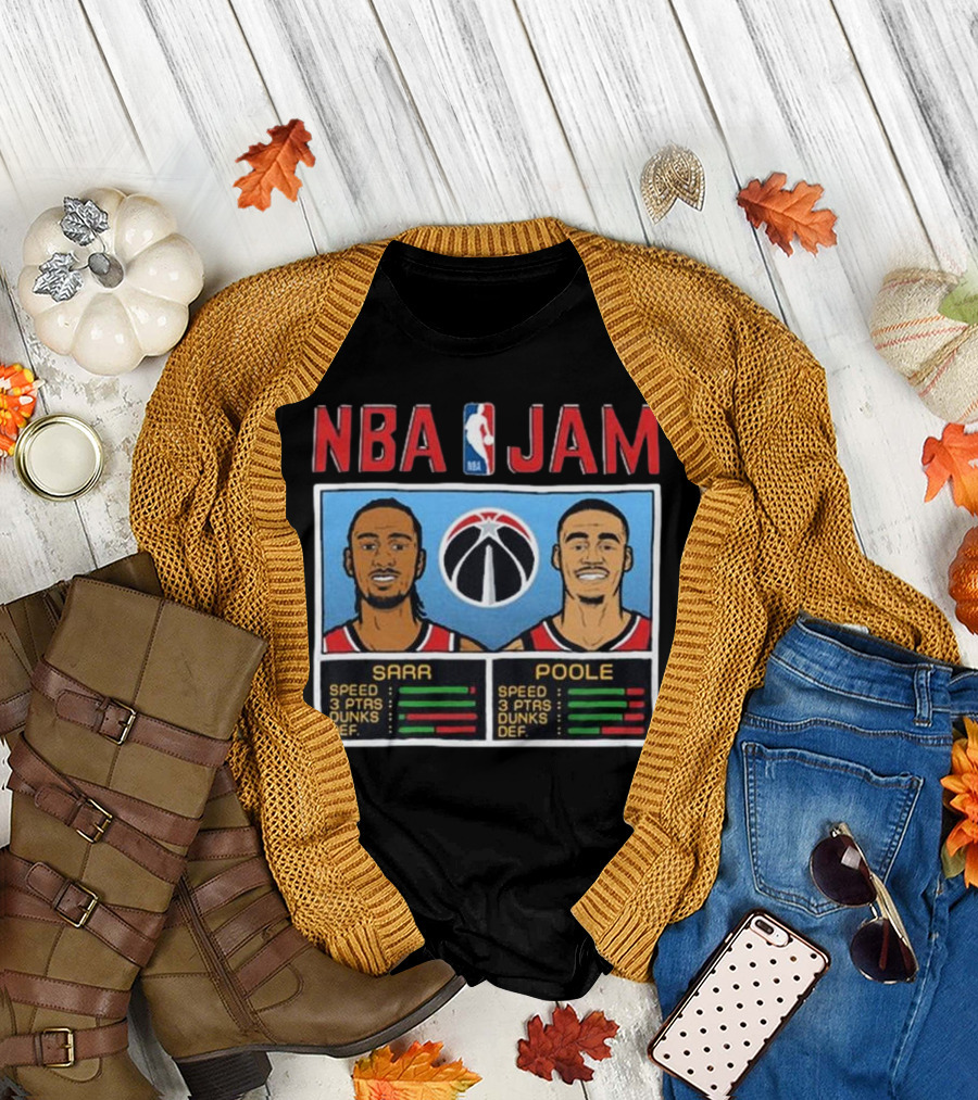 NBA Jam Sarr Poole Wizards Speed 3 Ptas Dunks Def T-Shirt