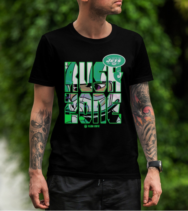 New York Jets NFL Rush Zone Cartoon Football Jets T-Shirt