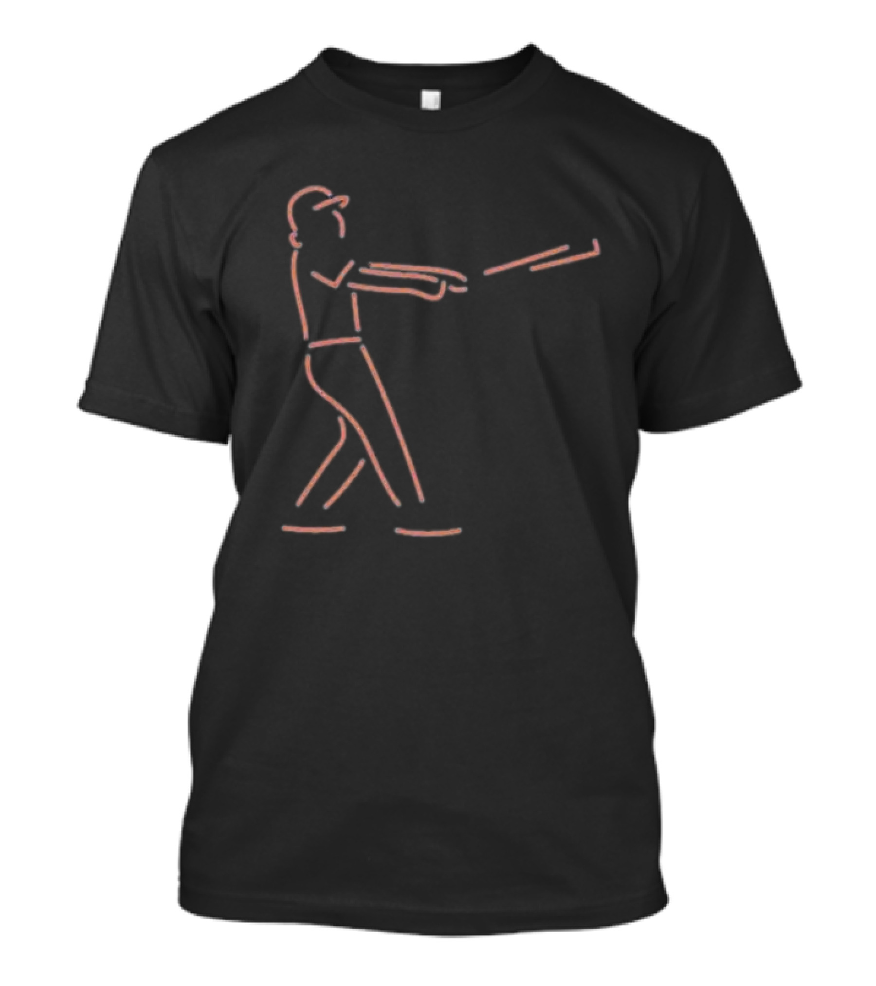 New York Mets Francisco Lindor Batting Outline T-Shirt