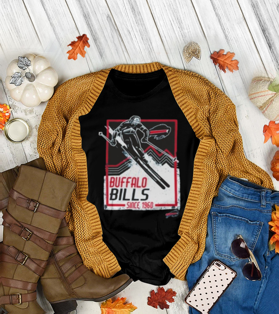 Buffalo Bills Alpine Skiing Since 1960 Retro Sports Graphic T-Shirt