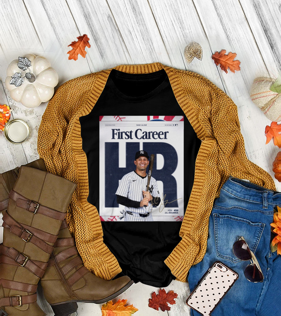 New York Yankees J.C. Escarra First Career HR Rookie’s On A Roll Signature T-Shirt