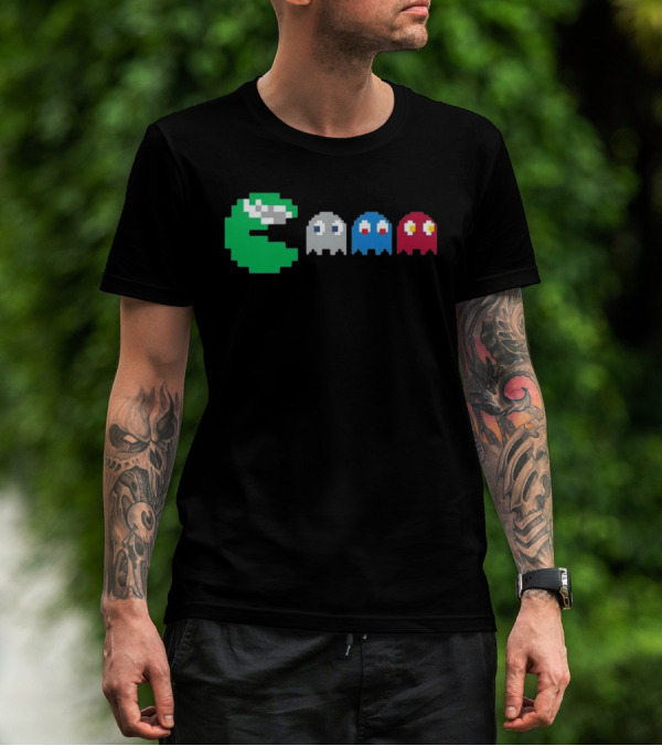 NFC East Rivalry Pac-Man Ghosts Football Theme T-Shirt