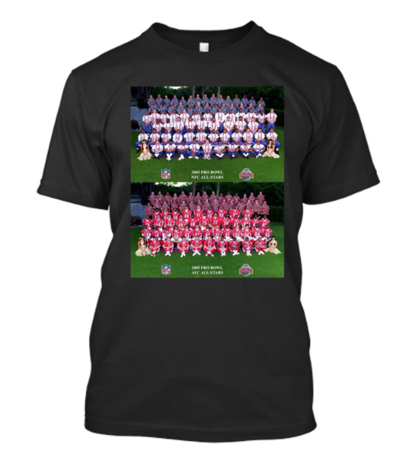 NFL 2005 Pro Bowl Hawaii NFC All-Stars AFC All-Stars Team Photo T-Shirt