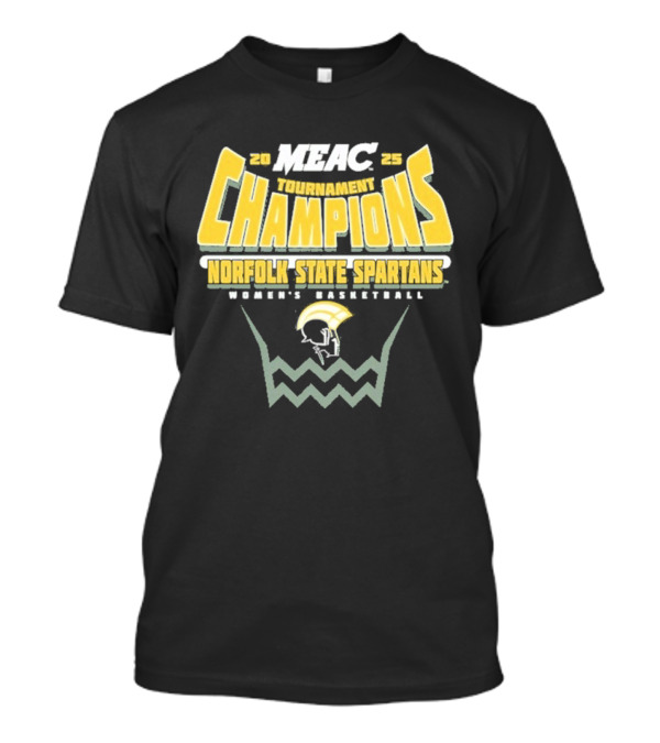 Norfolk State Spartans Women’s Basketball MEAC Tournament Champions 2025 T-Shirt