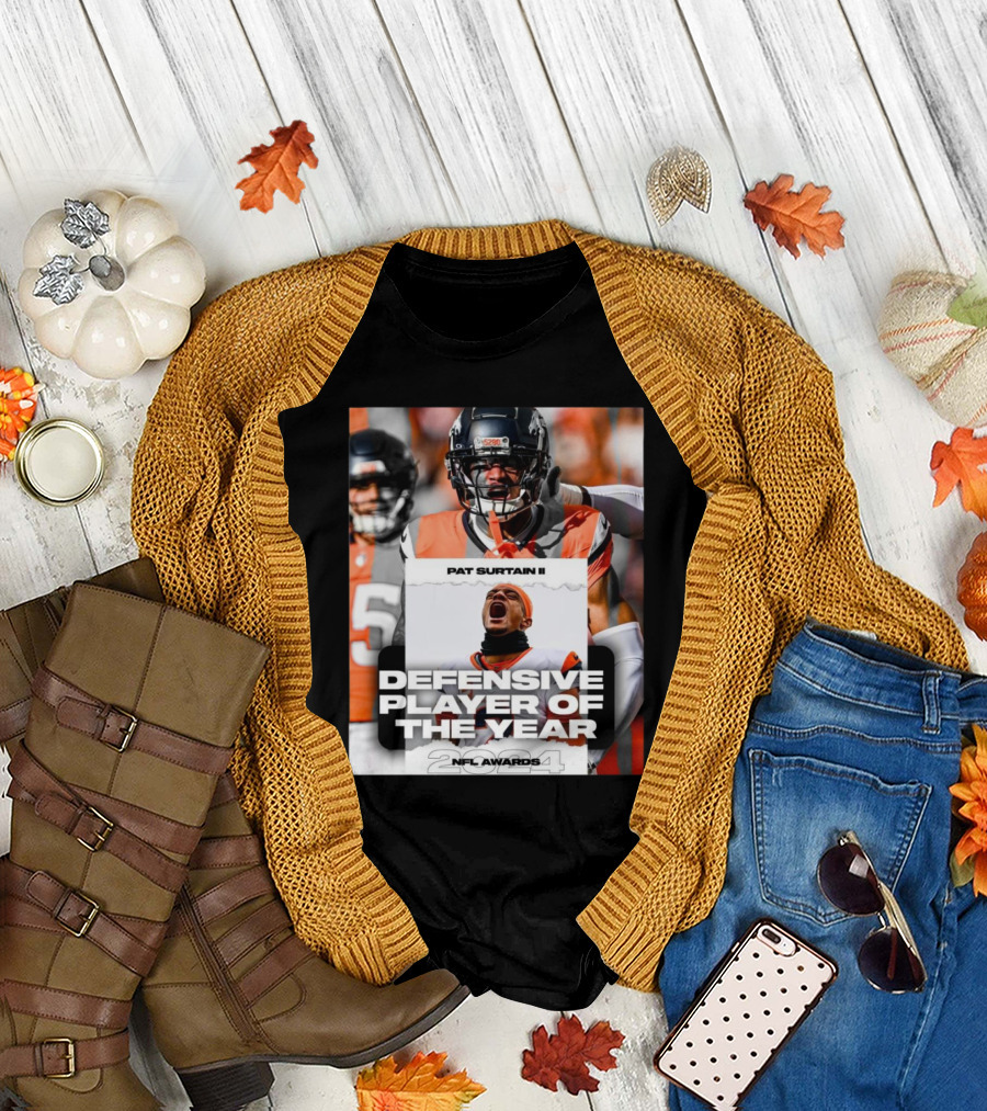 Pat Surtain II Denver Broncos 2024 NFL Awards Defensive Player of the Year T-Shirt