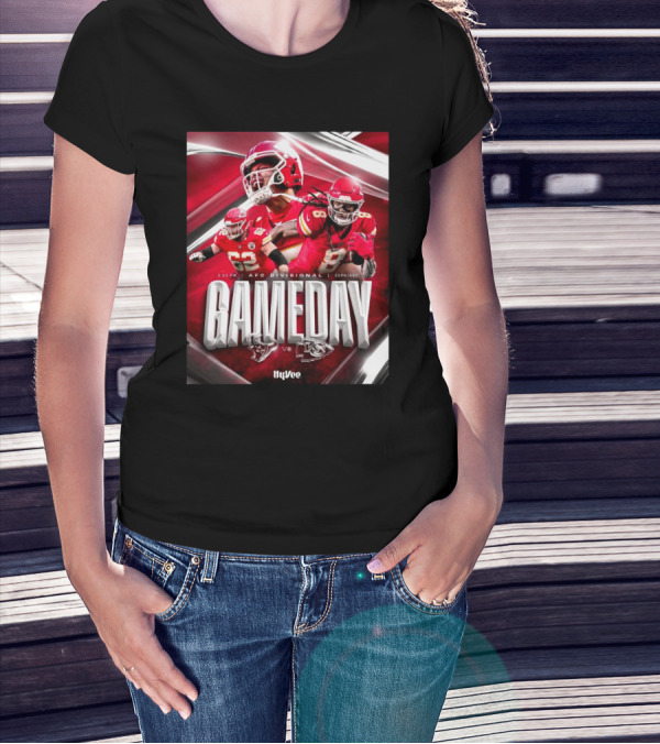Patrick Mahomes II Joseph Thuney DeAndre Hopkins Kansas City Chiefs Vs Houston Texans AFC Divisional Gameday 3:30 PM ESPN/ABC T-Shirt