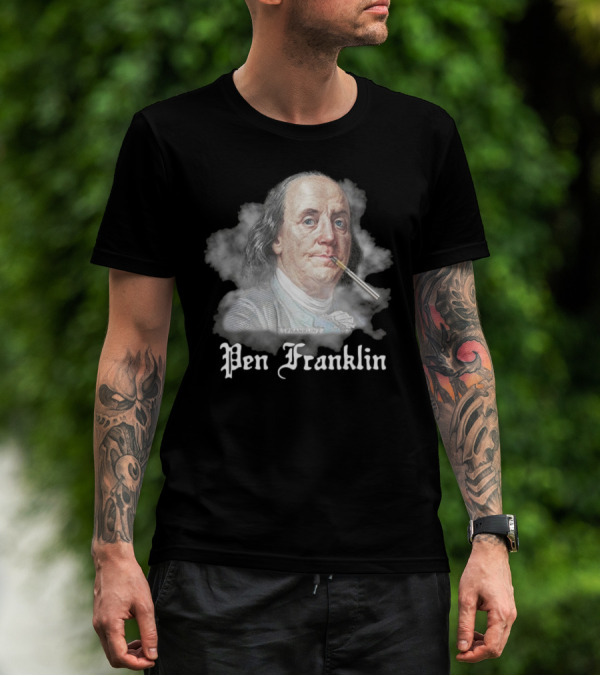 Pen Franklin 2025 Historical Parody Theme T-Shirt