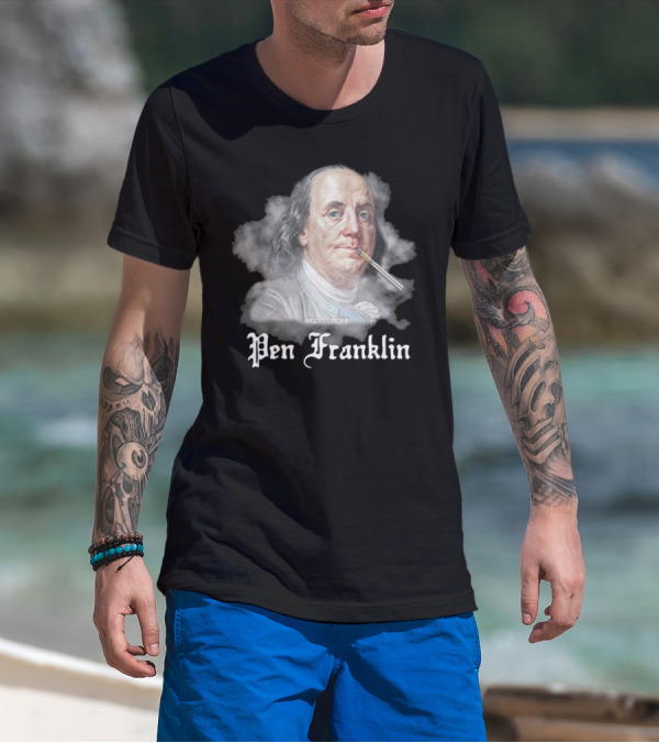 Pen Franklin 2025 Historical Parody Theme T-Shirt