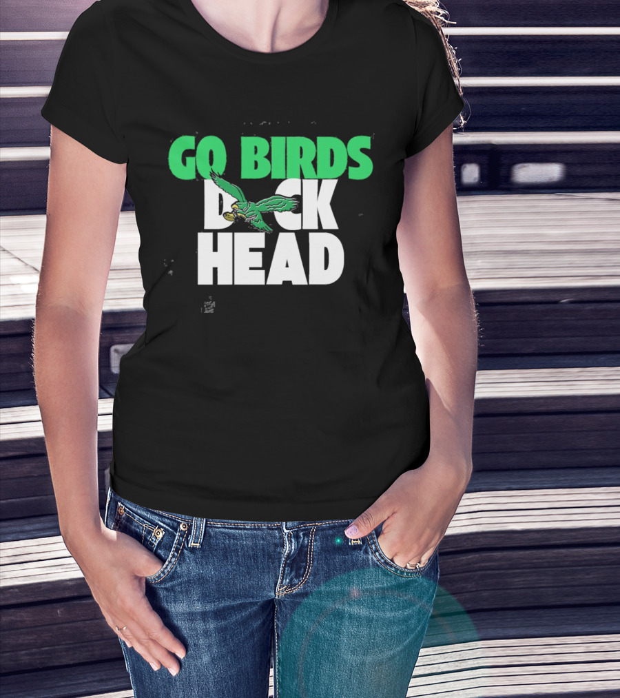 Philadelphia Eagles Go Birds Duck Head Super Bowl LIX Champions T-Shirt