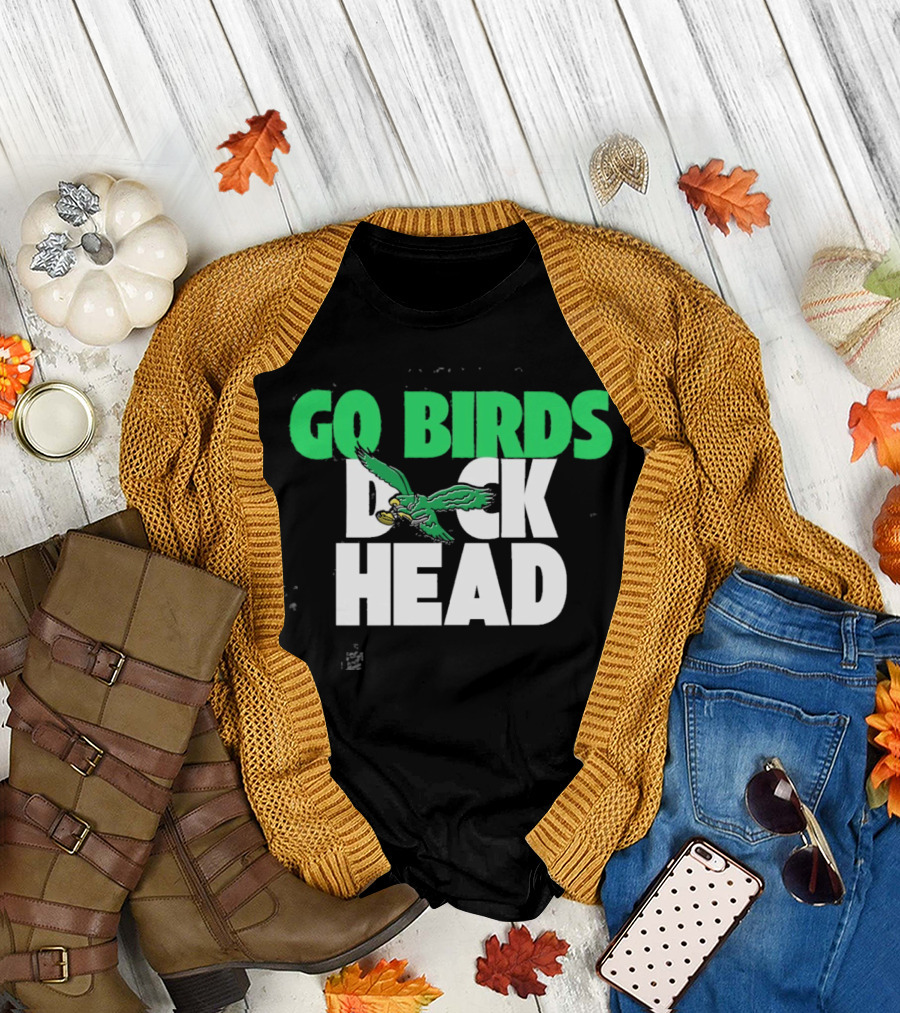 Philadelphia Eagles Go Birds Duck Head Super Bowl LIX Champions T-Shirt