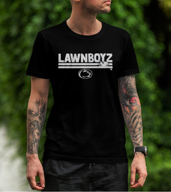 Penn State Lawn Boyz Football College Team Emblem T-Shirt