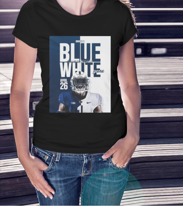 Penn State Blue White Game April 26 Save The Date Football T-Shirt