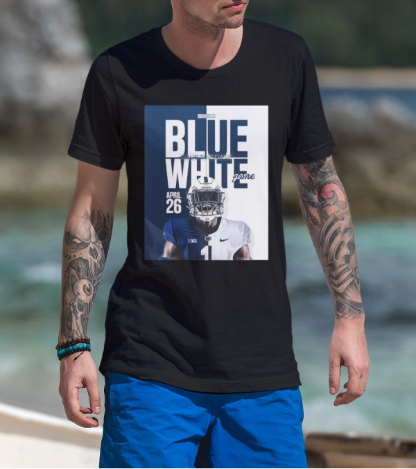 Penn State Blue White Game April 26 Save The Date Football T-Shirt
