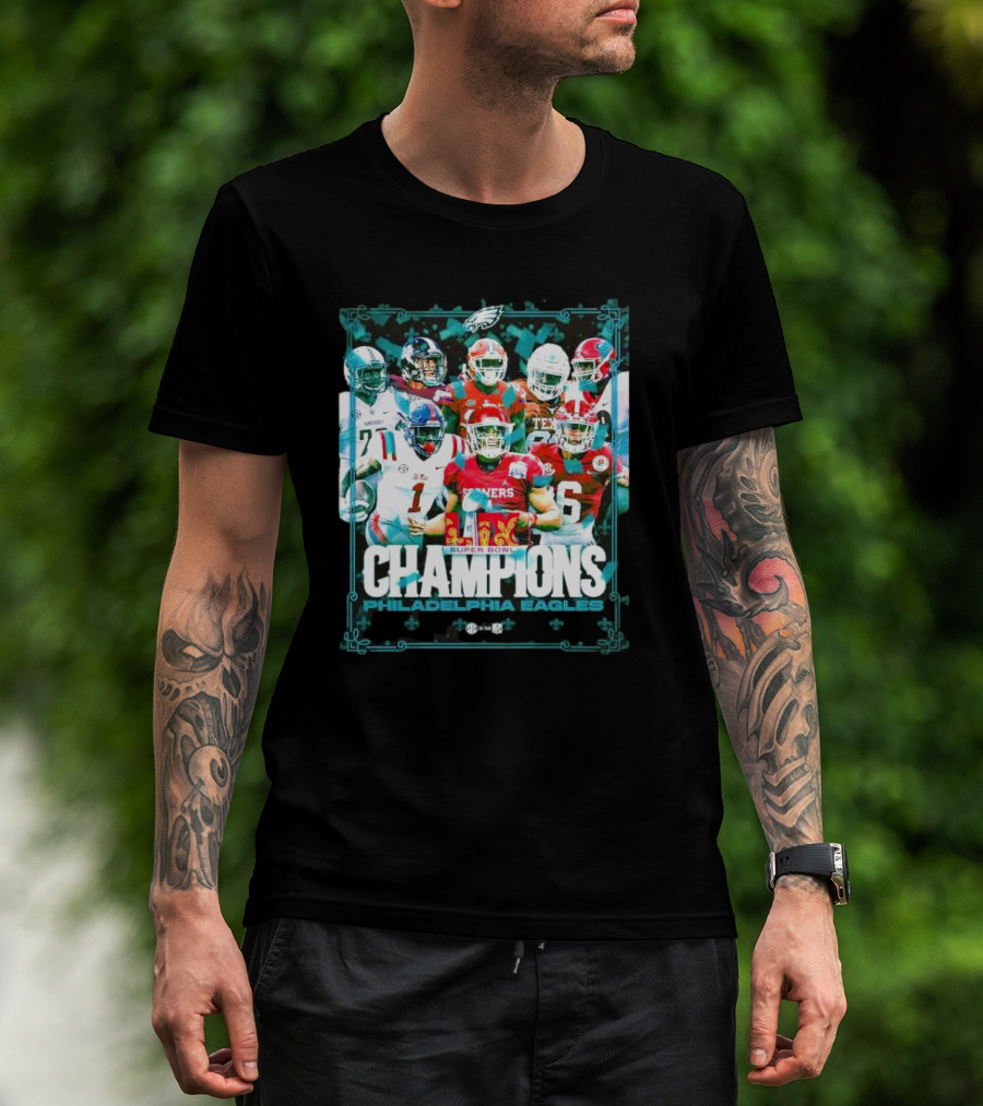 Philadelphia Eagles Super Bowl Champions LIX Climb The Mountain T-Shirt