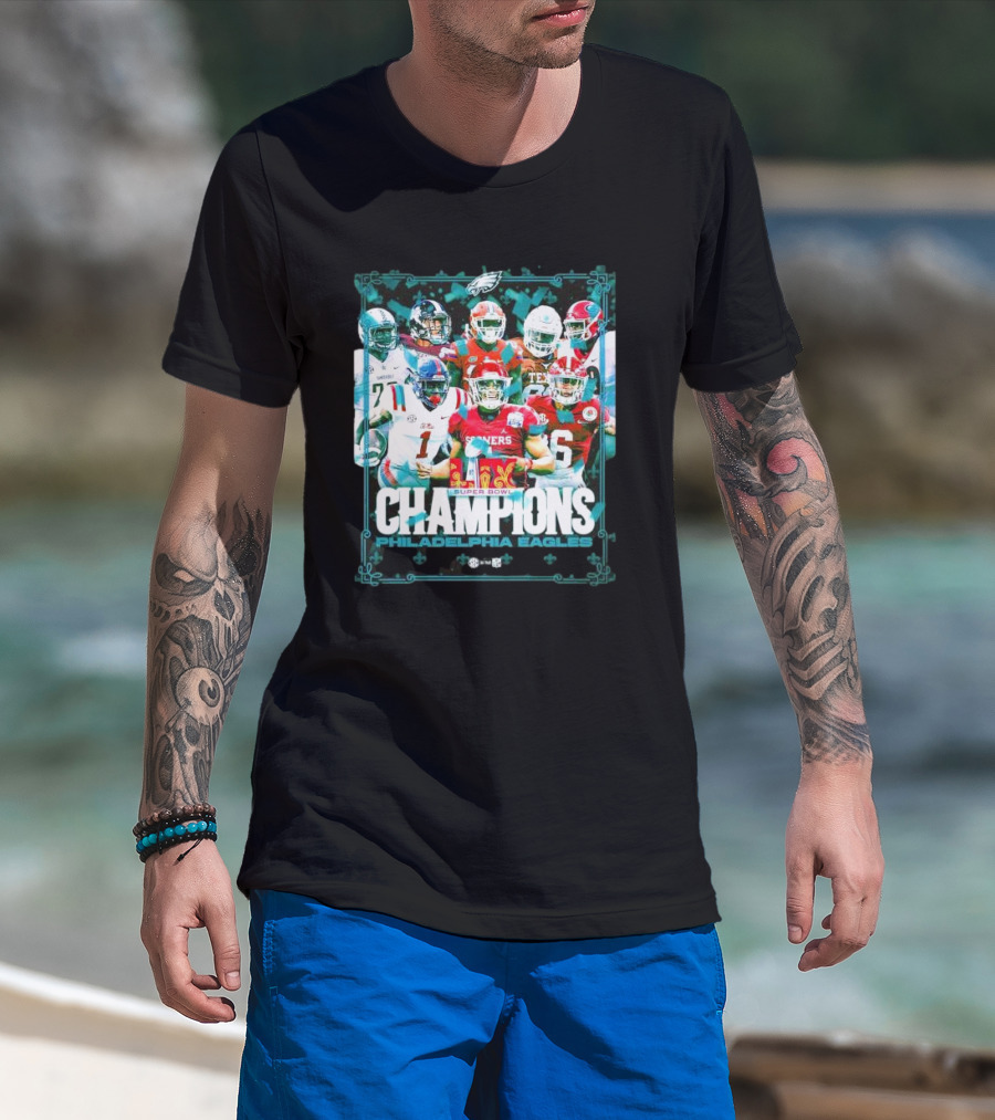 Philadelphia Eagles Super Bowl Champions LIX Climb The Mountain T-Shirt