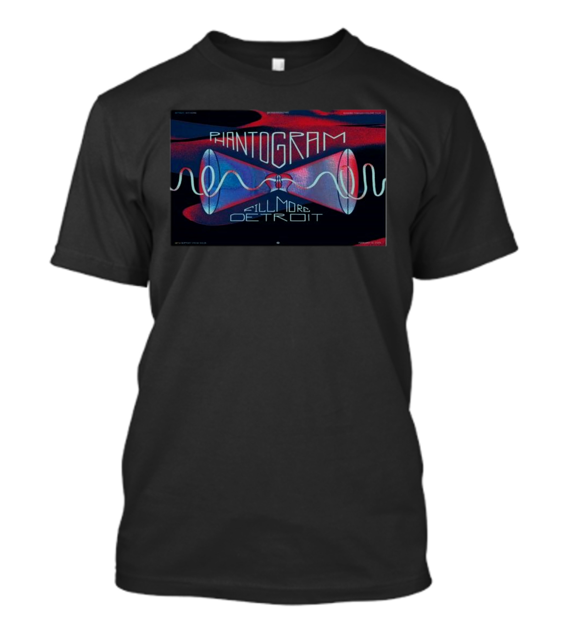 Phantogram Tour Feb 13 2025 The Fillmore Detroit Concert With Unique Visuals T-Shirt