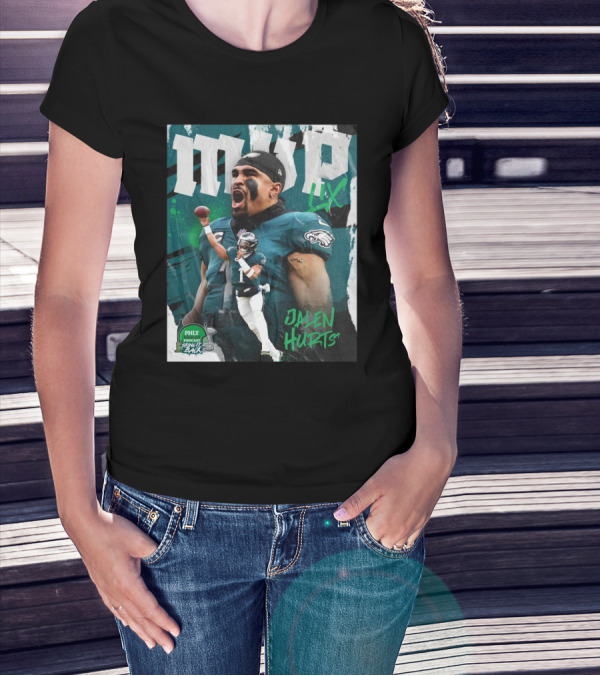 Philadelphia Eagles NFL Jalen Hurts MVP LIX 2024 Phly Eagles Podcast Bring It Back T-Shirt
