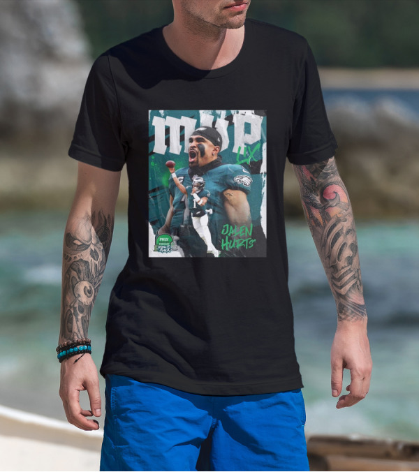 Philadelphia Eagles NFL Jalen Hurts MVP LIX 2024 Phly Eagles Podcast Bring It Back T-Shirt