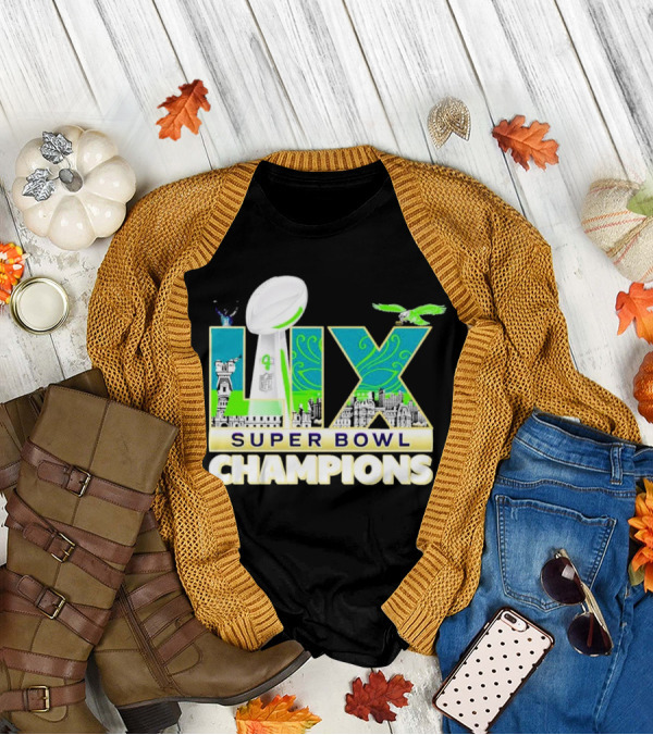 Philadelphia Eagles Super Bowl LIX Champions T-Shirt
