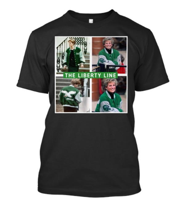 Philadelphia Eagles Princess Diana Green Jacket The Liberty Line T-Shirt