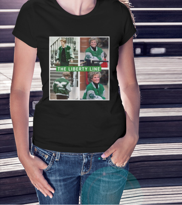 Philadelphia Eagles Princess Diana Green Jacket The Liberty Line T-Shirt
