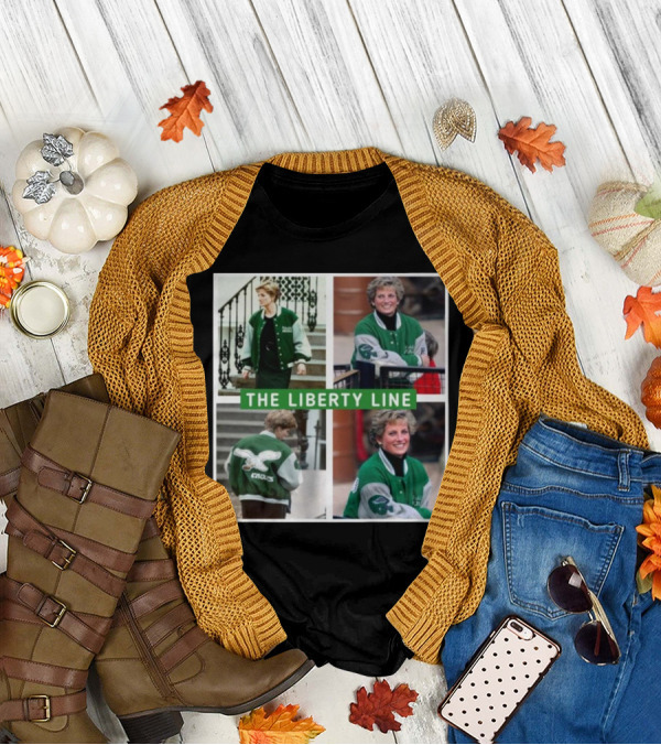 Philadelphia Eagles Princess Diana Green Jacket The Liberty Line T-Shirt