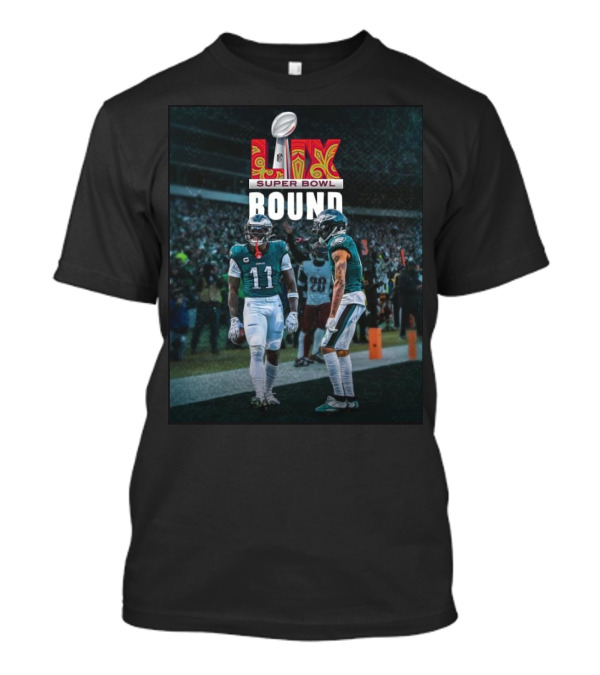 Philadelphia Eagles A.J. Brown DeVonta Smith Super Bowl LIX Bound T-Shirt