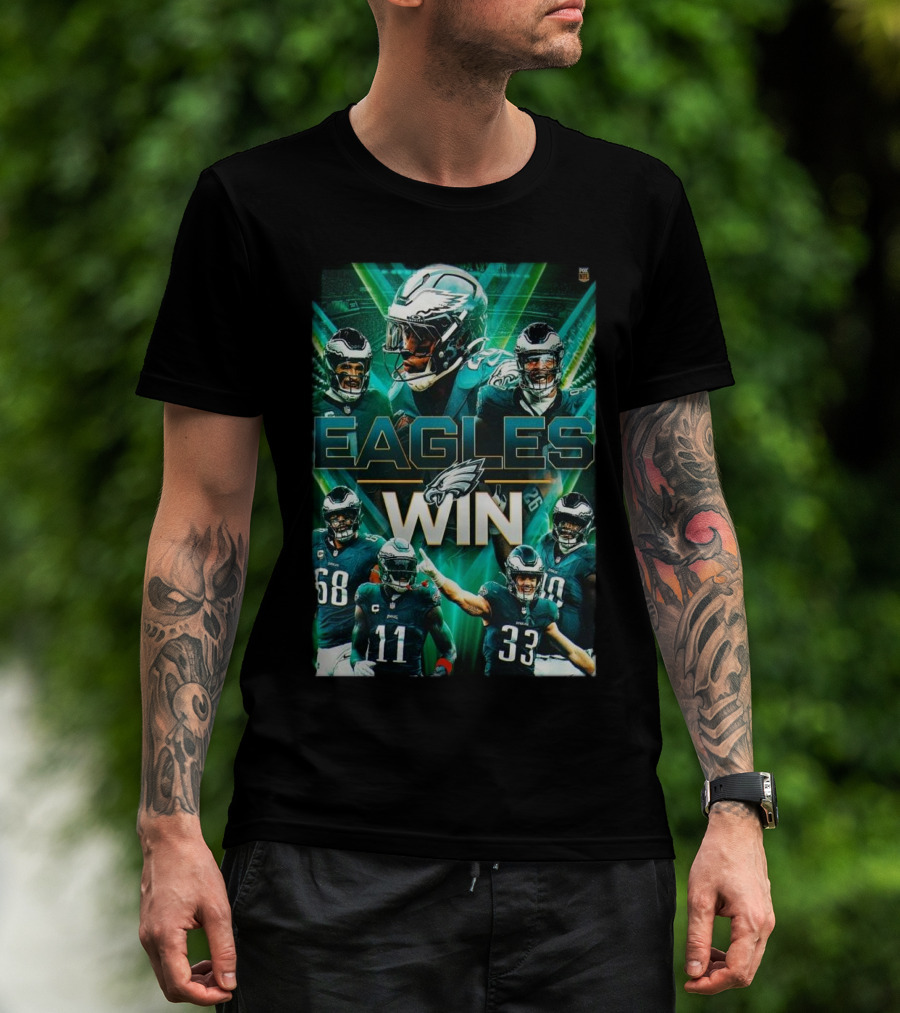 Eagles Win Philadelphia NFL Game Day Victory Over Green Bay Packers January 12th 2024 T-Shirt