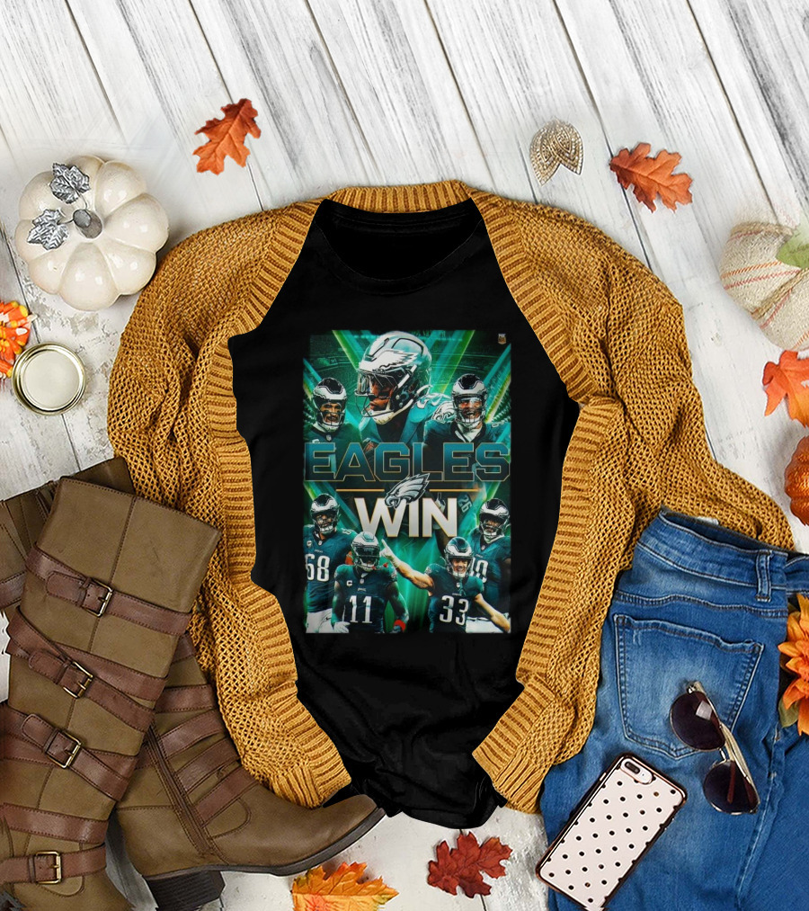 Eagles Win Philadelphia NFL Game Day Victory Over Green Bay Packers January 12th 2024 T-Shirt