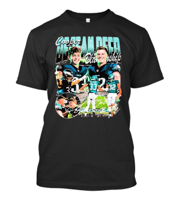 Cooper DeJean Reed Blankenship Philadelphia Eagles NFL Players 32 33 T-Shirt