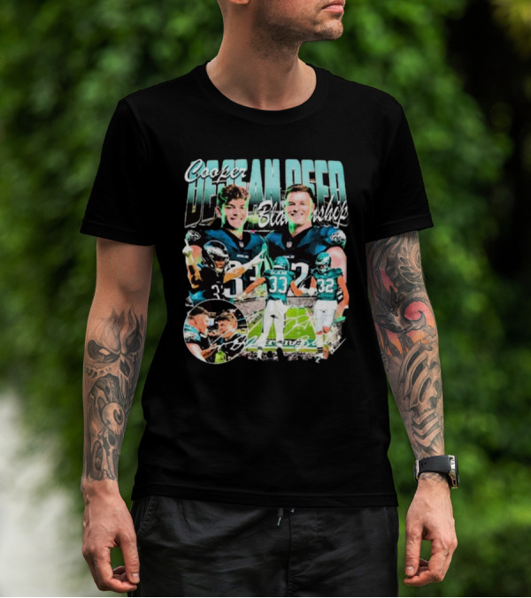 Cooper DeJean Reed Blankenship Philadelphia Eagles NFL Players 32 33 T-Shirt
